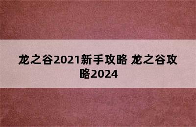 龙之谷2021新手攻略 龙之谷攻略2024